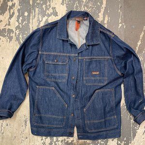 Patagonia Steel Forge Denim Mens Farm Steel Worker Chore Jacket Size Large